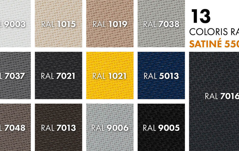 (Re)Découvrez les coloris RAL du Satiné 5500 !