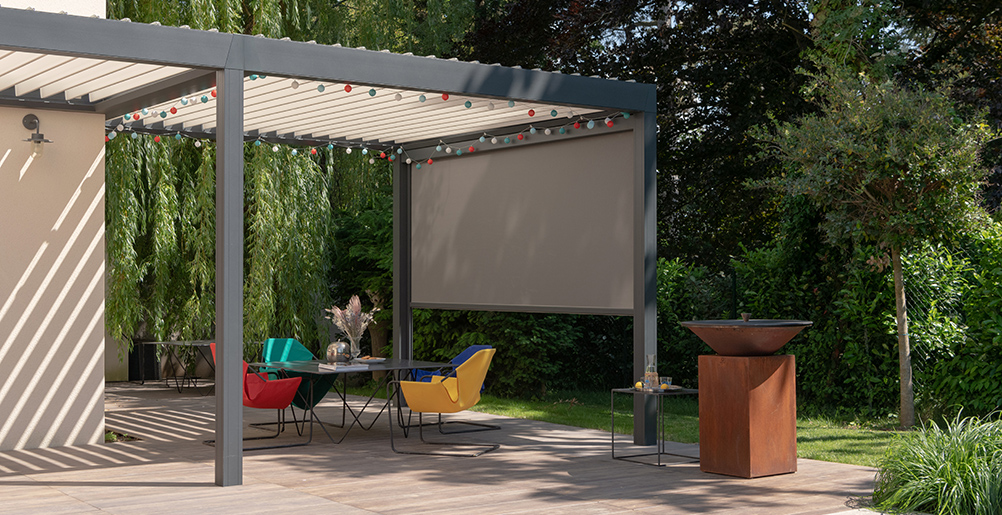 Résidentiel - Pergolas : tissus Sunscreen Mermet